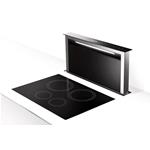 Faber FABULA EV8+ BKA90 - 340.0492.566 Cappa DOWNDRAFT | Classe A | Cappa downdraft da 90 cm, finitura vetro nero e acciaio inox, comandi touch, illuminazione LED, portata 700 m³/h
