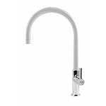 Elleci Mix Volta Bianco 68 - 6AMGKVTA68 Miscelatore Lavello | Finitura cromata, Monocomando, Bocca girevole