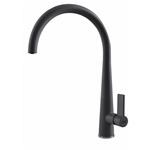 Elleci Mix Athena Nero 40 - 6AMGKATH40 Miscelatore Lavello | Finitura acciaio, Beccuccio girevole, Cartuccia ceramica