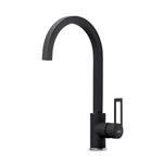 Elleci Mix Bridge Nero 40 - 6AMGKBRI40 Miscelatore Lavello | Finitura acciaio, Beccuccio girevole, Cartuccia ceramica