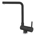 Elleci Mix Danubio Nero 40 - 6AMGKDAN40 Miscelatore Lavello | Finitura acciaio, Beccuccio girevole, Cartuccia ceramica