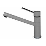 Elleci Mix Sava Grigio Cemento 48 - 6AMGKSAV48 Miscelatore Lavello | Finitura acciaio, Beccuccio girevole, Cartuccia ceramica