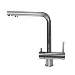 Elleci Mix Tourmaline Inox - 6AMIKTOUIN Miscelatore Lavello | Finitura Titanium, Beccuccio orientabile, Cartuccia ceramica