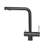 Elleci Mix Tourmaline Nero 40 - 6AMGKTOU40 Miscelatore Lavello | Finitura acciaio, Beccuccio girevole, Cartuccia ceramica