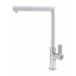 Elleci Mix Ares White 96 - 6AMKKARE96 Miscelatore Lavello | Classe - | Finitura cromata, canna girevole, cartuccia ceramica