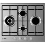 Candy CHW6D4WX Piano cottura a gas Incasso | Classe A | 4 fuochi gas, Griglie smaltate, Sicurezza gas