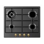 Candy CHW 6 BR4WGTGH   Piano cottura a gas Incasso | Classe A | 4 fuochi gas, Griglie smaltate, Sicurezza gas