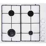 Candy CHW6LWW Piano cottura a gas Incasso | Classe - | 4 fuochi gas, Accensione elettronica, Griglie smaltate