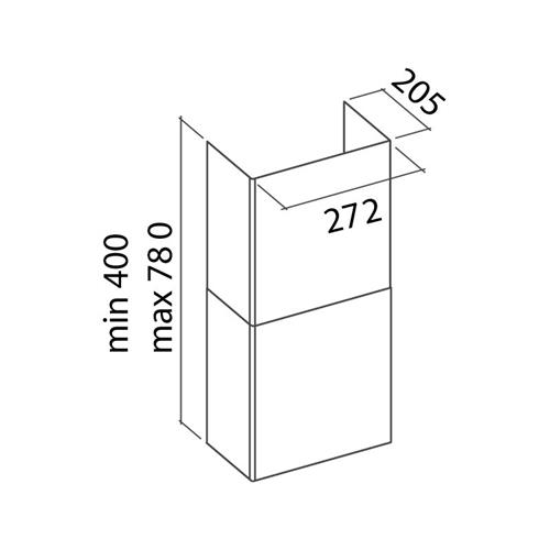 Kit camino Falmec KIT CAMINO TAB 60-80 NOR. CONO BIANCO - KCTCN.001#B