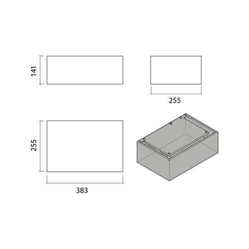 Accessorio cappe Falmec UNITA FILTRO CARBON-ZEO (x Cappe Inclinate) INOX - KACL.941