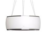 Falmec Soffio Is.58 Vetro Bianco 220-240V - 50-60Hz T60 C/Filtro Cappa Isola | Classe A | Cappa isola da 58 cm, vetro satinato bianco, tecnologia Circle.Tech, portata 600 m³/h, illuminazione LED, filtri Carbon.Zeo