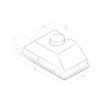 elica ERA C WH/A/72 - PRF0142728 Cappa | Incasso | Classe energetica D | Comandi meccanici, Illuminazione LED, Portata max 368 m³/h