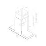 elica HAIKU BL/A/120 - PRF0146266 Cappa Parete | Classe A | Larghezza 120 cm, Portata 690 m³/h, Classe A