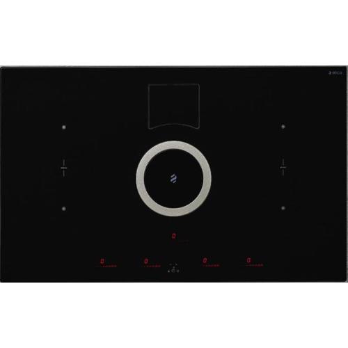 elica NIKOLATESLA SWITCH BL/F/83 - PRF0146210A Piano cottura a induzione con cappa aspirante integrata Incasso | Classe A | Aspirazione automatica, vetro nero, comandi touch slider