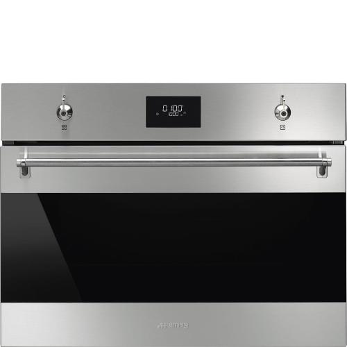 Smeg SF4301MX Forno Incasso | Classe A | Compatto 45 cm, funzione microonde, grill, display LCD, inox antimpronta