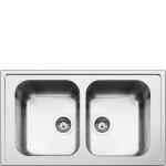 Smeg LLR862-2 Lavello | Incasso | Acciaio inox, vasca singola, installazione sottotop