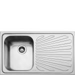 Smeg SP861D Lavello | Incasso | Vasca singola, Gocciolatoio, Acciaio inox