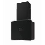 Faber GLAM-FIT 55 BK  - 330.0528.270 Cappa Parete | Classe B | Vetro nero, LED, design compatto