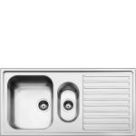 Smeg LLR102-2 Lavello | Incasso | Acciaio inox, 2 vasche, Gocciolatoio integrato