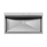 Foster Vasca Milano 968X400 Q4 C/Bnc.Rub - 1018050 Lavello Incasso | Acciaio inox AISI 304 satinato, Dimensioni 1024 x 560