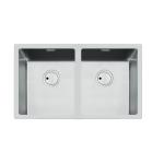 Foster S4001 R12 2V34 Inox Ft - 3352050 Lavello Incasso | Acciaio inox AISI 304 satinato, Dimensioni 840 x 440