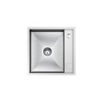 Foster Vasca Quadra 40 Banco Lt.Rib.Ft - 1236050 Lavello Sovrapposto | Acciaio inox AISI 304 satinato, Dimensioni 440 x 440