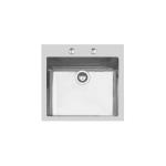 Foster Vasca Ke 50X40 Tpr Q4 Inox - 2272050 Lavello Incasso | Acciaio inox AISI 304 satinato, Dimensioni 560 x 520