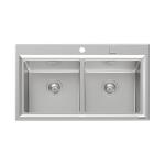 Foster Stripe 2V S/Ft - 4502050 Lavello Incasso | Acciaio inox AISI 304 satinato, Dimensioni 603 x 513
