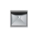Foster Vasca Milano 462X400 S/Top - 1013850 Lavello Sottotop | Acciaio inox AISI 304 satinato, Dimensioni 510 x 500
