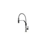 Foster Milanello Inox Satinato - 8425100 Miscelatore Lavello | monocomando, Canna girevole e doccia snodabile, Canna girevole, Base d'appoggio 50 mm