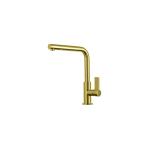 Foster Omega Gold - 8497700 Miscelatore Lavello | monocomando, Canna girevole e bocca estraibile, Canna girevole, Base d'appoggio 50 mm