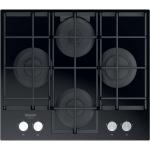 Hotpoint HAGS 61F/BK Piano cottura a gas Incasso | Classe N/A | Accensione automatica, Sicurezza bambini, 4 zone di cottura