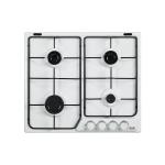De'Longhi FFB46ASV Piano cottura Incasso | Classe 60 | bianco, 4 gas, griglie smaltate lucide