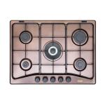 De'Longhi FRO57ASV Piano cottura Incasso | Classe 70 | ramato, 5 gas (1 TC), griglie mat