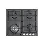 De'Longhi PFA46GH Piano cottura Incasso | Classe 60 | antracite, 4 gas (1 TC), griglie ghisa