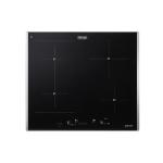 De'Longhi PIN65TC Piano cottura Incasso | Classe 60 | nero, 4 zone induzione (1 bridge), touch control, da 1Kw, incasso gas 60cm