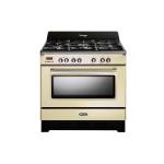 De'Longhi MEM965BAED Cucina Libera installazione | Classe A | crema, 5 gas (1TC), griglie ghisa, elettr. 8 funz., 3D, progr.elettr, vano scaldavivande