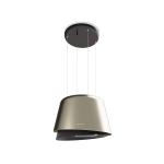 Faber BELLE GOLD/WARM DG MATT KL - 345.0541.066 Cappa Sospesa | Classe A | Cappa isola con design asimmetrico, sistema Up & Down, finitura oro/grigio scuro opaco, larghezza 70 cm