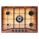 De'Longhi FFT57ASV Piano cottura Incasso | Classe 70 | terre de france, 5 gas (1 TC), griglie smaltate lucide
