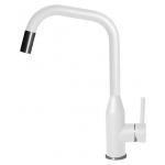 Elleci Mix Dora Plus White 96 - 6AMKKDRP96 Miscelatore Lavello | Finitura cromo, Beccuccio girevole, Cartuccia ceramica