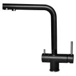 Elleci Mix Tourmaline Black 86 - 6AMKKTOU86 Miscelatore Lavello | Finitura cromata, Beccuccio girevole, Cartuccia ceramica