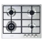 De'Longhi SLF460LX Piano cottura Incasso | Classe 60 | inox, 4 gas (1 TC), griglie metallo mat