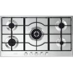 De'Longhi SLF590LX Piano cottura Incasso | Classe 90 | inox, 5 gas (1 TC), griglie metallo mat