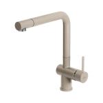 Elleci Mix Stream Avena 51 - 6AMGKSTR51 Miscelatore Lavello | Finitura acciaio, Beccuccio girevole, Cartuccia ceramica