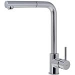 Elleci Mix Trail Plus Cromato - 6AMIKTRPCR Miscelatore Lavello | Finitura Titanium, Beccuccio orientabile, Cartuccia ceramica