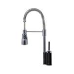 Elleci Mix Chef Nero 40 - 6AMGKCHE40 Miscelatore Lavello | Finitura acciaio, Beccuccio girevole, Cartuccia ceramica