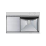 Foster Milanello 1Vdx+G Ft C/Br - 1040051 Lavello Incasso | Acciaio inox AISI 304 satinato, Dimensioni 806 x 520