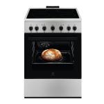 Electrolux LKR620002X Cucina Libera installazione | Piano cottura in vetroceramica, forno elettrico, nero/inox