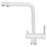 Elleci Mix Tourmaline White 96 - 6AMKKTOU96 Miscelatore Lavello | Finitura cromata, Beccuccio girevole, Cartuccia ceramica