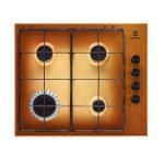 Electrolux KGS6404T Piano cottura a gas Incasso | 60cm, ComandiLaterali, 4/Zone, Terra di Francia